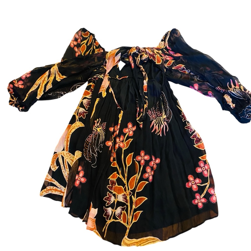 Let Me Be ANTHROPOLOGIE Babydoll Dress L Whimsygoth - Picture 8 of 13